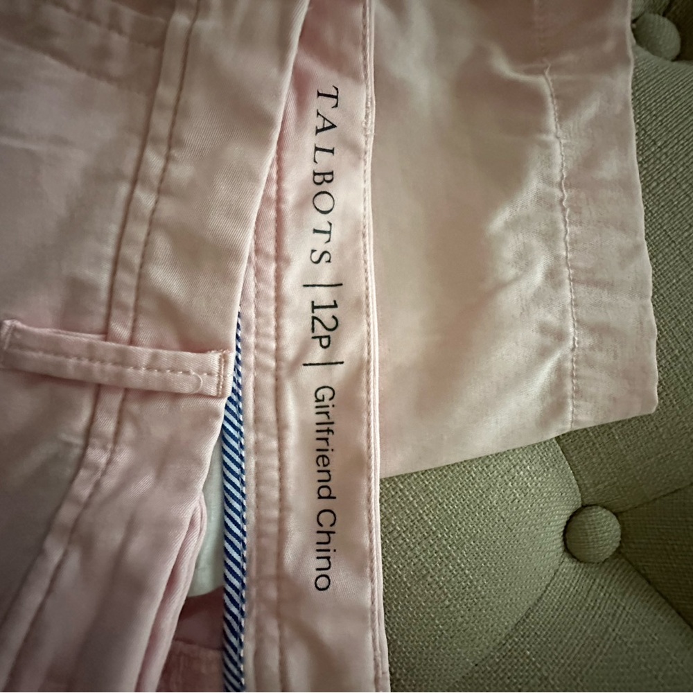 Talbots Soft Pink Women's girlfriend chino - Picture 2 of 4